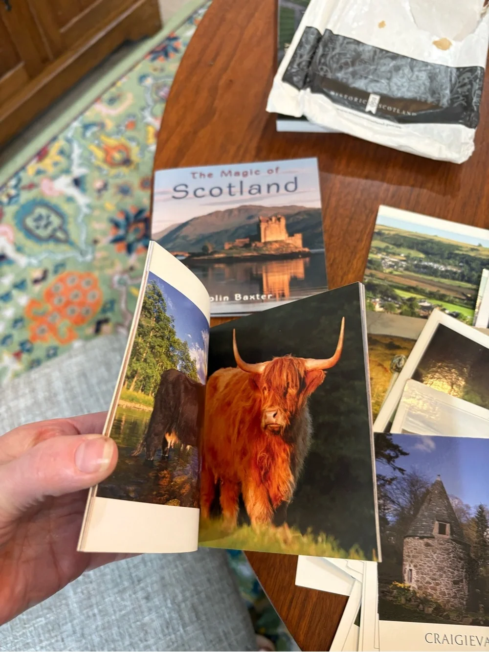 Scotland postcards and books